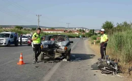 Kütahya’da otomobil ile motosiklet çarpıştı: 2 kişi yaralandı.